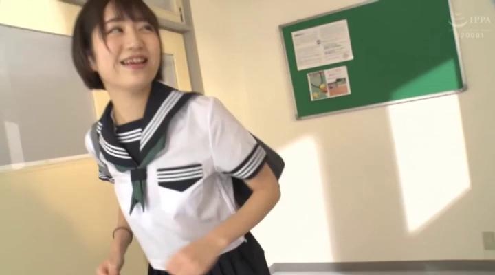 Awesome Schoolgirl Fujie Shiho got cum in mouth - 1