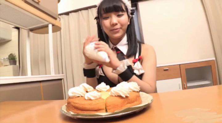 Sextoy Awesome Japanese in maid uniform, insane oral fun in POV Hard Cock