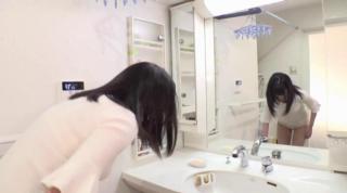 Highschool Awesome Shower fun with Hifumi Rin after she strips nude Bus