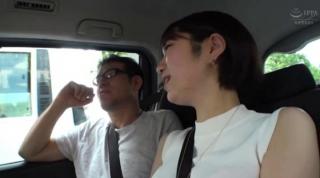 White Chick Awesome Car sex with Fujie Shiho after a nice teaser Pissing