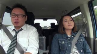 Girlfriends Awesome Strong sex on the back seat for insolent Misaki Kanna Lesbian