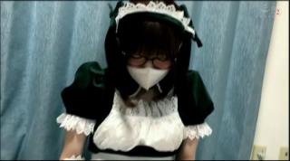 Ginger Awesome Japanese maid fucks hard during lock down...