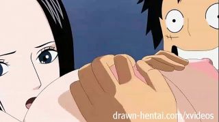 Lips One Piece Hentai - Boa seduces Luffy Tits
