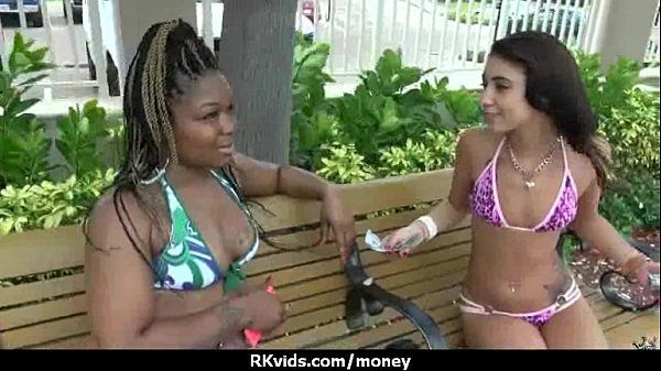 Shaved Sexy exhibitionist GFs are paid cash for some public fucking 27 Gape - 1