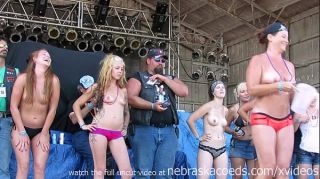 MeetMe real chicks getting totally naked in a contest at an iowa biker rally Euro Porn