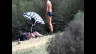 Cams Pervert granny masturbates in front of stranger at beach Newbie