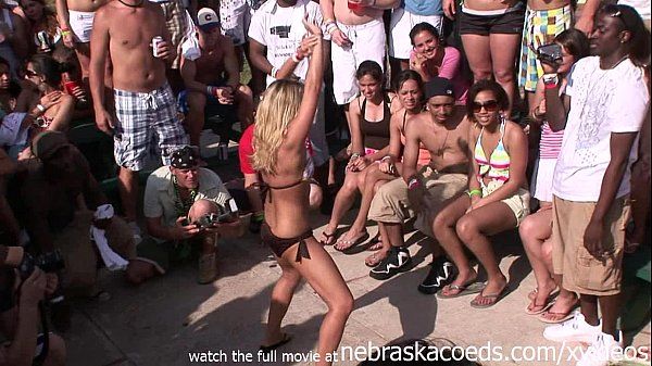Relax twerking on spring break bikini party girls Classic