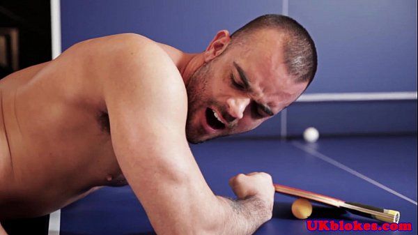 Strapon Muscle jock watched while pounding Stepfather