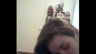 Game white girl gives a lovely blowjob to a black cock, she dreams amateur Dom
