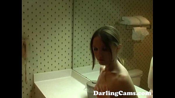 Young 18YO Teen Masturbates in Hotel Bathroom - DarlingCams.com - 2