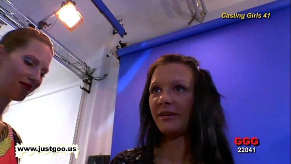 Casting girl Anna gets tested by Viktoria's large strap-on! - 1