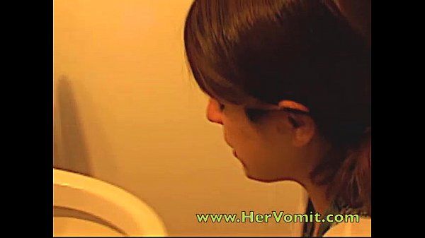 Overeating girl vomit puke puking deep throat gagging vomiting - 2