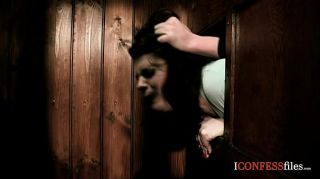 GiganTits ConfessionFiles: British Babe Fucks in Confession Booth Adult Toys