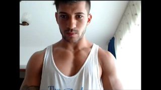 Pussyeating Cute 21yo muscle boy flexes his big muscles on cam for you Office Sex