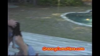 Casada Two Grannys and a HOT TEEN in the Back Yard KeezMovies