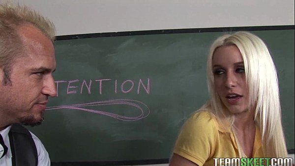 blonde schoolgirl gets fucked in the detention room - 2