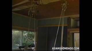 Hard Fucking Sexy little Asian girl gets tied up and teased by her partner Workout