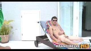 Gay Spank Poolside Cock Play Brandi Belle Happy-Porn