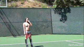 Mojada Dani Daniels Topless Tennis Fun Gloryhole