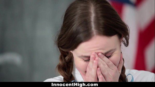 InnocentHigh - Shy Schoolgirl (Jay Taylor) Fucks Her Speech Teacher - 1