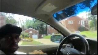 iFapDaily Sexy black girl giving head in the Cadillac (Selfie Stick) Jerking