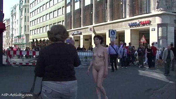 Daring Spectacular Public Nudity With Miriam And Celine Spread