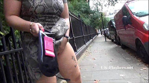Sexy Ashley Riders public flashing and outdoor babe exposing tits and pussy to v - 2