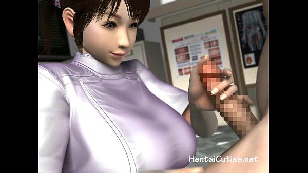 Busty anime nurses sucking a patients cock - 1