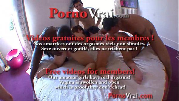 Orgy with huge orgasm and squirt woman! French amateur - 2