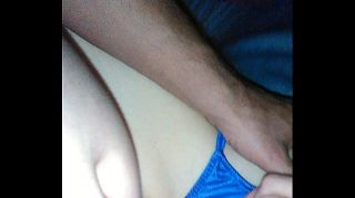 Web Cam Wife masturbates and gets her pussy fucked while wearing a purple bikini Tits Big Tits