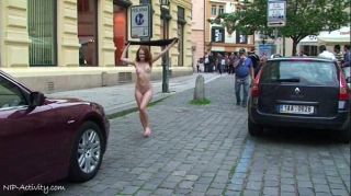 Jeans sweet redhead denisa shows her hot body on public streets Gay Broken