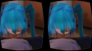 Dance Bluehair 3d Pov VR Pissing