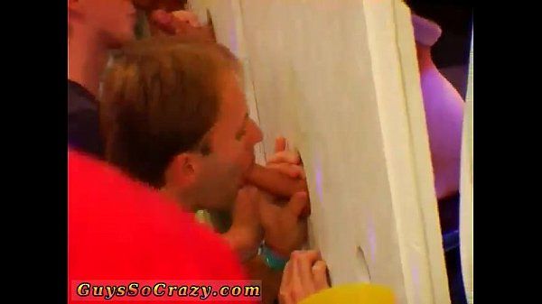 Gay sexy guys bend over this time with our patented Glory Hole Wall - 1