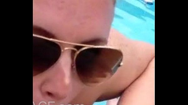 Blowjob In Public Pool By Blonde, Recorded On Mobile Phone - 2