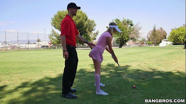 VJav Sexy Golfer Girl gets on Her Knees for Dick Brunet