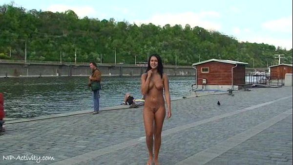 Spectacular public nudity with crazy babe laura and friends - 1