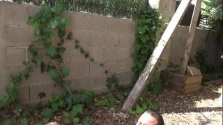Footjob Fucking in the garden. Real couple in a homemade video BoyPost