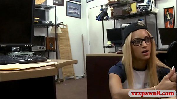 Pretty amateur babe with glasses fucked by pawn keeper - 2