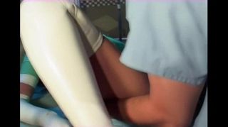 18 Year Old Nurses in latex Perfect Butt