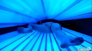 Streamate teen latina college student gives lesbian pussy a massage in tanning bed Vagina