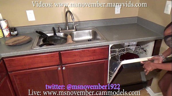 Hot Brunette Ebony Spinner Spreading Her Nude Ass Cheeks While She Stands In The Kitchen With Long Blonde Hair And Young Hour Glass Figure by Msnovember for Sheisnovember Speculum