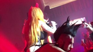 Jerk Off Sabrina Sabrok Pacto con el Diablo espectaculo en vivo ritual satanico QuebecCoquin