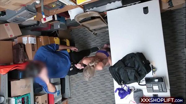 Roleplay Shoplifter teen fucks a security guard to avoid the police Dick Suckers - 1