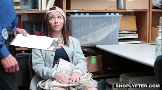 MyEroVideos Shoplyfter - Cute Teen (Hayden Hennessy) Fucks Her Way Out Of Trouble Gay Physicalexamination