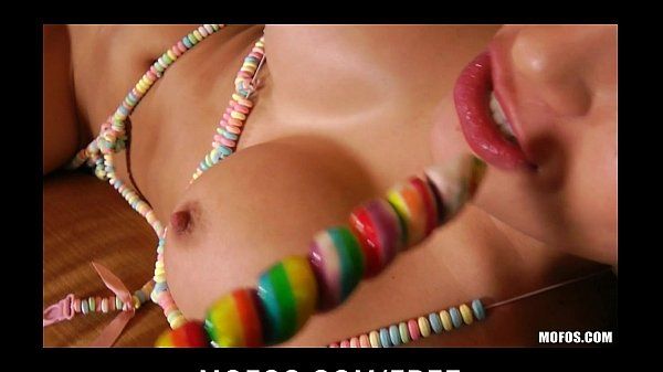 HOT Latina babe Vanessa Veracruz masturbates in her candy bikini - 1