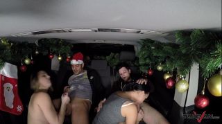 Bucetuda Christmas special sex orgy in van with Mea Melone & Wendy Moon Passion