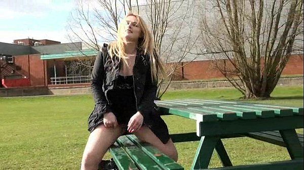 Unshaved Amateur college babes public masturbation and pussy flashing outside campus Grandmother