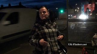 Foda Leah Caprice Flashing Nude in Cheltenham from her Wheelchair Licking Pussy