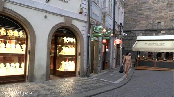 FrenchGFs Crazy naked czech girl has fun on public streets Busty
