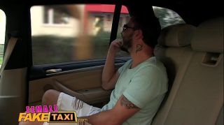 Penis Sucking Female Fake Taxi Brunette cabbie fucked doggy...